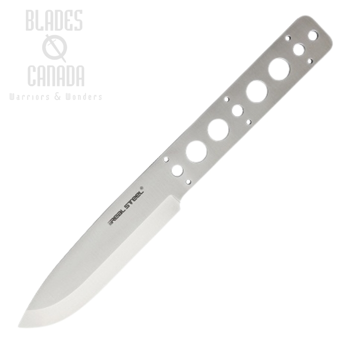 Real Steel Bushcraft Fixed Blade Knife, 14C28N Scandi, Blade Blank, 3728